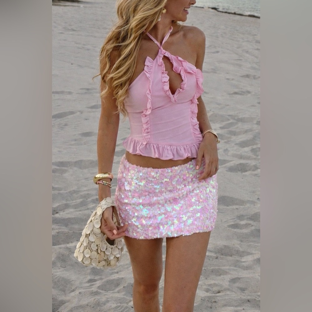 Zara Sequin mini Skirt